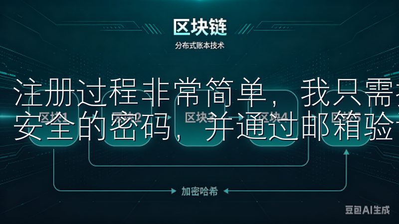 注册过程非常简单，我只需提供一个有效的邮箱地址，设置一个安全的密码，并通过邮箱验证我的账户。