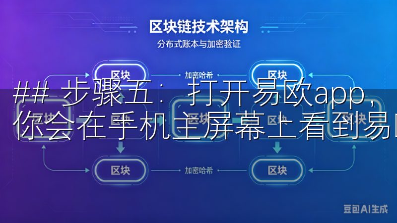 ## 步骤五：打开易欧app，并进行设置 一旦安装完成，你会在手机主屏幕上看到易欧app的图标。